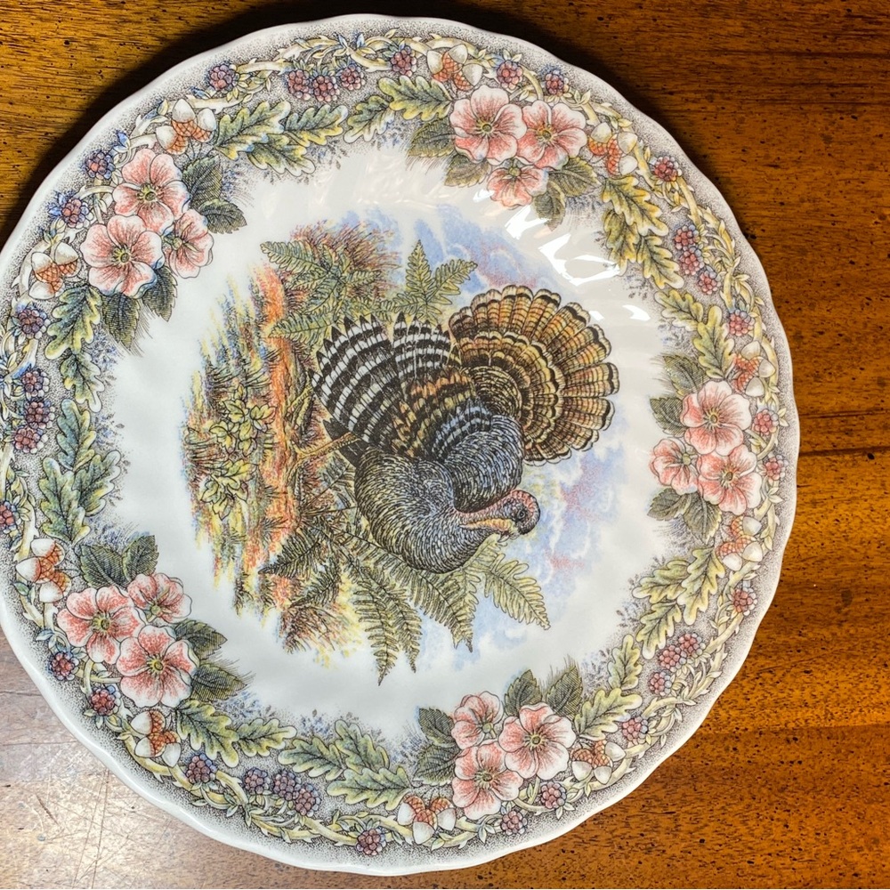 1 Churchill China 10” Thanksgiving Dinner Plate